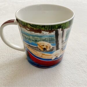 Two Can Art Bone China Golden Retriever Puppies Mug PPD Paperproducts Design